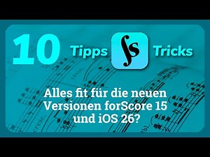 Forscore tipp 10 | Alles fit für forscore 15 und iOS26? #forscore #notendigital #videotutorial