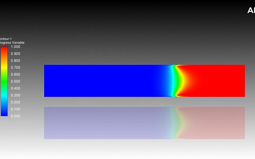 【中文版教程】ANSYS Fluent案例密闭空间预混燃烧