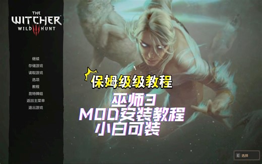 保姆级手把手教学，巫师3mod安装教程