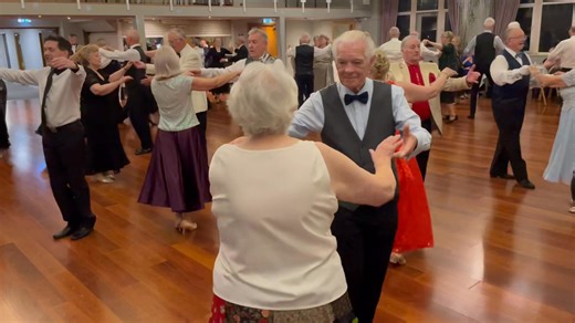 55K views · 761 reactions | The lovely Wedgewood Blue Gavotte | Old Time Dance Society | Facebook