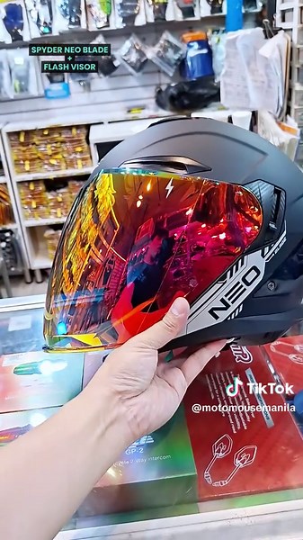 Spyder Neo Blade Half Helmet with Flash Visor #helmet #motorcyclehelmet