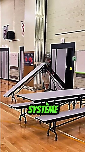 Retractable Furniture It Installs Tables and Benches