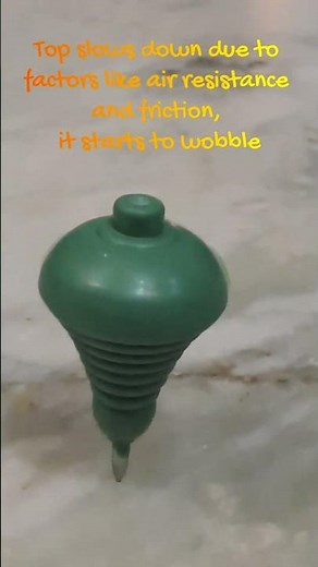 Why Spinning tops remain balanced #PhysicsWonder