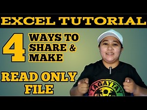 Learn How To Share And Make An Excel File With Read Only File Or Data