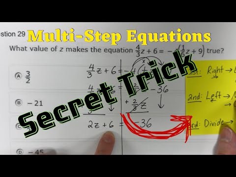 🤙🤩 How to Solve Multi-Step Equations (Step-by-Step + Easy Trick!) // STAAR 2025 // 29