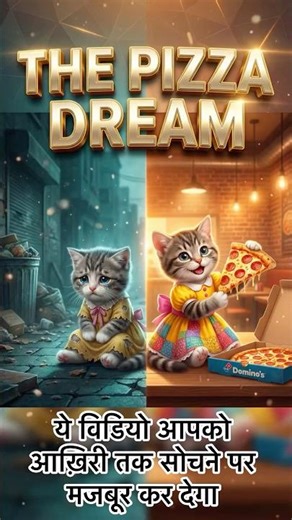 The Pizza Dream 🍕 | A Kitten’s Emotional Journey from Pain to Success 💔✨