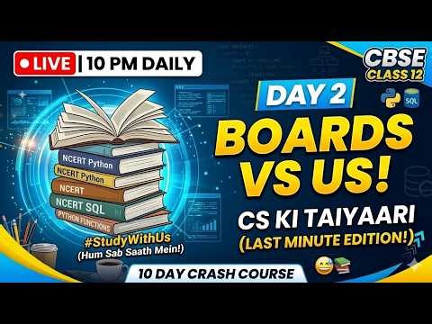 Day 6: Cant handle "FILE HANDLING" 🐍AAJ KARENGE QUESTIONS!! | CBSE Class 12 CS Crash Course