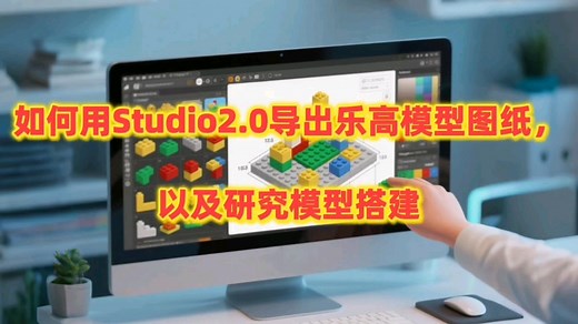 如何用Studio2.0导出乐高模型图纸，以及研究模型搭建