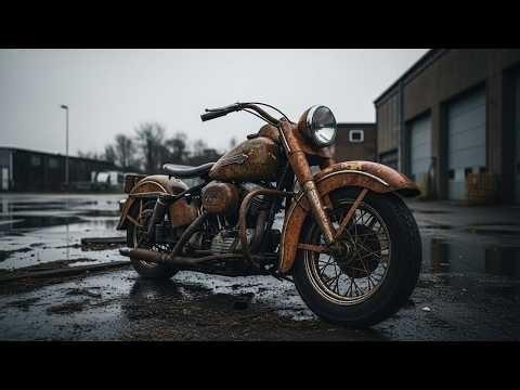 ASMR Classic Bike Restoration Full Rebuild of Harley Davidson Knucklehead EL 1947