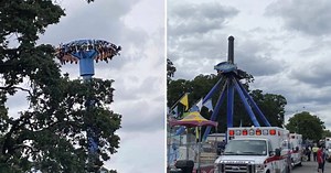 Oregon amusement park ride malfunction leaves dozens dangling upside down