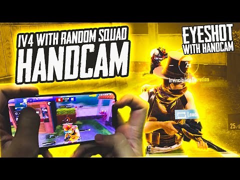 How to Perform Eyeshot! My Hand-cam | playing 1v4 with Random Squad | 47 khalifa Pubg Mobile