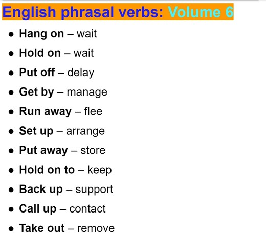 14 reactions | English Phrasal Verbs & Meanings — Lesson | Empowering English Learning | Facebook