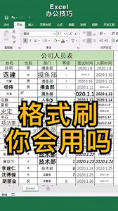 39K views · 174 reactions | Excel办公技巧,格式刷你会用吗? #Excel#办公技巧#excel技巧#职场 | Excel tutorial | Facebook