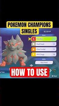 HUGE DAMAGE 🔥 Hisuian Arcanine Guide for Pokémon Champions singles #shorts