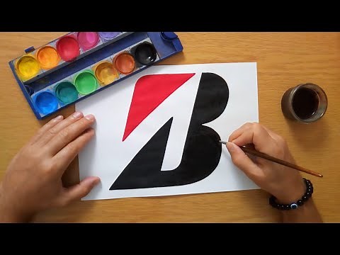 How to draw the Bridgestone logo