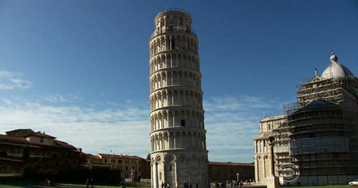 Leaning Tower of Pisa one inch straighter