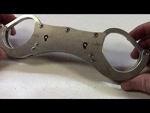Martin Handfessel Model S Handcuffs Menottes Handschellen Rigid Iron Aluminium Sellfmade Esposas