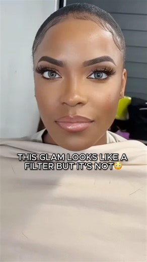 This Natural Glam Looks Like a REAL-LIFE FILTER #shorts #makeup #makeuptutorial #glam
