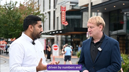 Buying a home? There’s a real sense of optimism in Christchurch — and for good reason! Nice to chat to Nathan Miglani from NZ Mortgages in the central city. | Chris Lynch