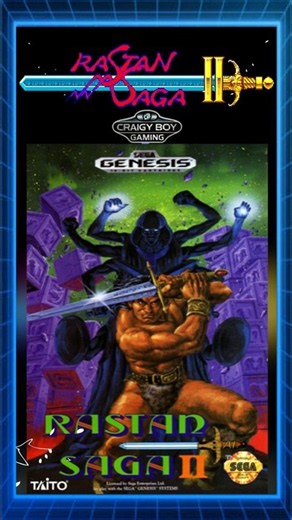 Rastan Saga II (SEGA Genesis) Gameplay. #retrogaming #Rastan