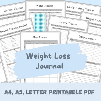 Weight Loss Journal & Planner – Track Progress, Set Goals, Stay Motivated