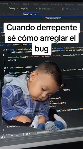 Cuando finalmente sabes qué estaba mal #debugging #programmerslife #relatable