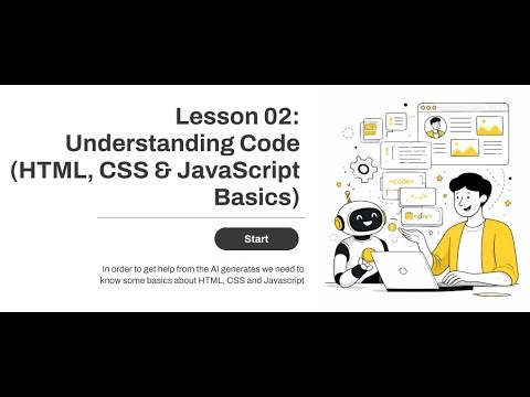 🧠 Lesson 2 — Understanding AI-Generated Code (HTML, CSS & JavaScript Basics)