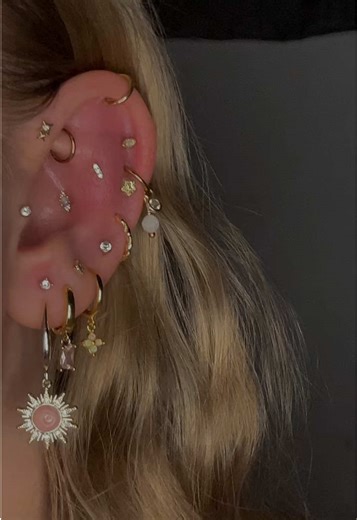 Helix Piercing Transformation: Charms and Surprises