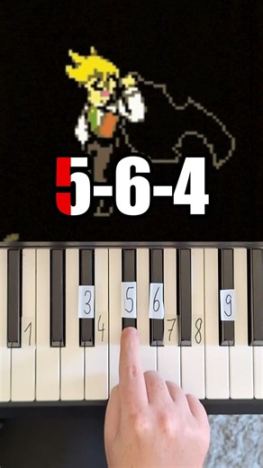 Deltarune Flower Man Piano Tutorial #shorts