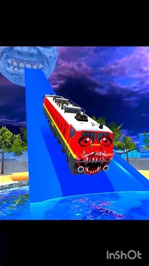 water moon train attack on Franklin in Indian bikes driving 3D HD gaming #games