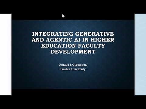 Integrating Generative and Agentic AI in Higher Education Faculty Development