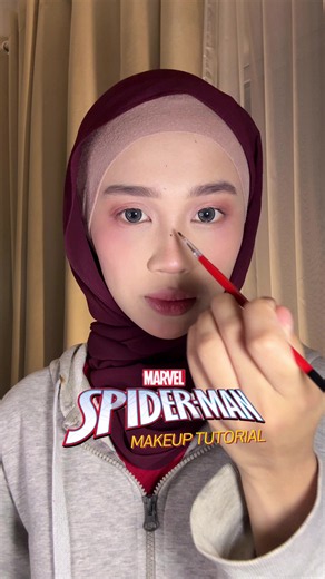 Spiderman Face Painting Makeup Tutorial