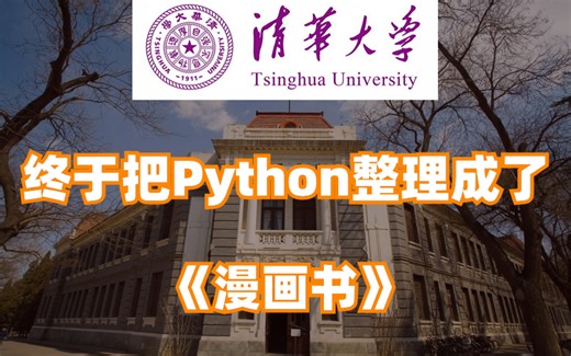 【Python最新教程】清华大佬终于把Python教程做成了漫画书，结合动画元素讲解，通俗易懂，从新手到大神。拿走不谢