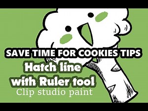 [Clip studio paint Tips] Hatch Line with Ruler tool