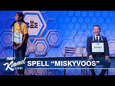 Jimmy Kimmel vs 14-Year-Old Spelling Bee Winner with Special Guest Pronouncer Mike Tyson