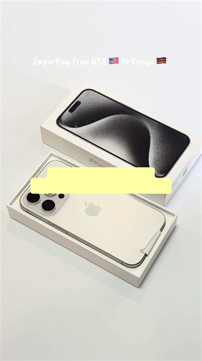 Importing an iPhone 15 Pro from backmarket with a budget of 75,500/= iPhone 15 Pro • Unlocked Black Titanium • 128 GB • eSIM Excellent condition Buying price 69,000/= Shipping fee 4,500/= Service fee 2,000/= All inclusive =75,500/= (Current price) Shipping takes 2-3 weeks Payment is before Dm for orders and inquiries #kenyantiktok🇰🇪 #fyp #importsbyjustus #referbished #backmarket