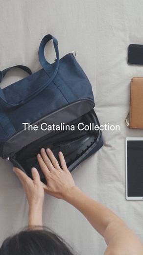 Super spacious weekenders and totes bags with lots of organizational features. The Catalina Collection is the original weekender bag collection that inspired a generation of bags that feature a bottom shoe compartment. Crafted from high-quality sustainable materials, this classic collection is available in a variety of sizes, colors, materials, and features built for ultimate versatility and durability. | Lo & Sons