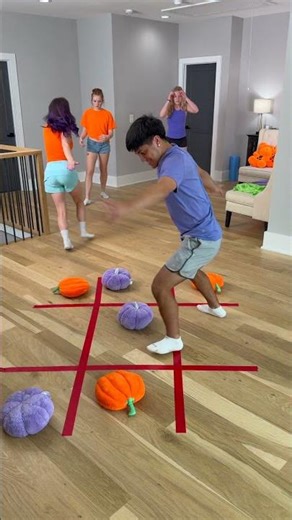 TiC TAC TOE RACE! *ONLY FEET* #challenge #shorts #partygames