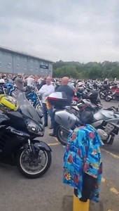 Knutsford Services filling up nicely awaiting the main convoy. Thanks to Ian Astwood for this video | The Mail