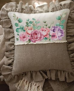 Roses Cross Stitch Pattern: Floral Shopper Bag Design (PDF Download 219x147 Stitches) - Etsy