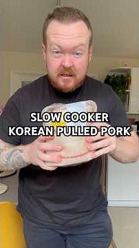 SLOW COOKER Korean pulled pork 🐷 #cooking #food #recipes #slowcooker #slowcookerrecipes