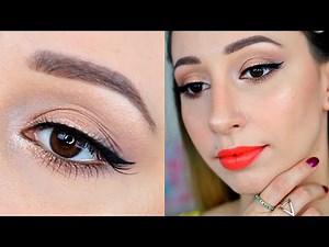 Easy Soft Glam Eye Makeup Tutorial - Elf Bite Size Eyeshadow Palette Cream & Sugar