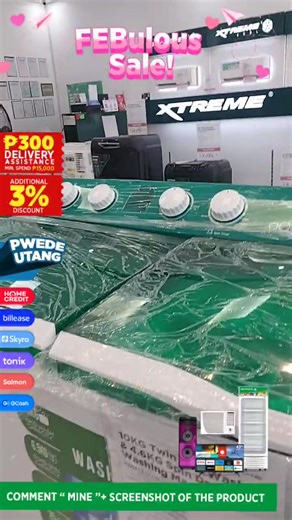 Tambak na labahin? Siguraduhing ready sa bakbakan ang washing machine mo, tulad ng XTREME Cool 8KG Twin Tub Washing Machine! ✨ 8KG capacity for bigger loads ✨ 2-in-1 inlet wash and dry for faster, more convenient laundry ✨ Normal to heavy wash action setting ✨ Rust-free body to protect your machine from damage Click here to get your XTREME Appliances: STORE LOCATIONS: XtremeAppliances Quiapo #XTREMEAppliances #OneStopShopAppliances #AngXTREMEmo | XtremeAppliances Quiapo