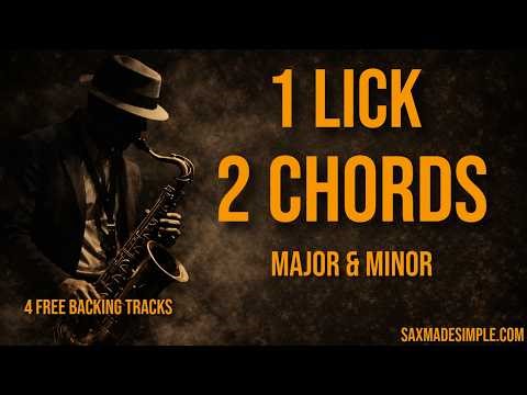 How to Improvise Easily on Major and Minor Chords (Sax Lesson)