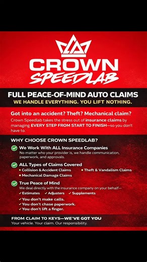 ♛ Crown SpeedLab on Instagram: "No claim too big or small, we will take care of it all. All you need to do is contact us 📞718-539-6127📞 📧 sales@crownspeedlab.com⏬———————————————————— ▪️JDM Parts ▪️ Off-Road ▪️Wheels & Tires ▪️We offer Installations ▪️Fabrication work ———————————————————————— ‼️Hunter Hawkeye Elite Alignment, Tire Mounter & Road Force Balancer Services⏬ ———————————————————————— 🌇 CROWN Speed Lab 📌133-38 32nd Ave 📌Flushing NY, 11354 ———————————————————————— Also check us out