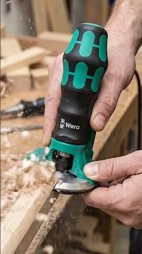Wera Precision Woodworking Tool in Action 🔥 Satisfying Wood Shaving Finish! #tools #woodworking