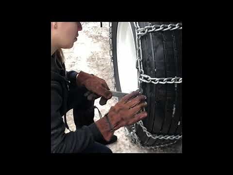 How to install snow chains on a truck