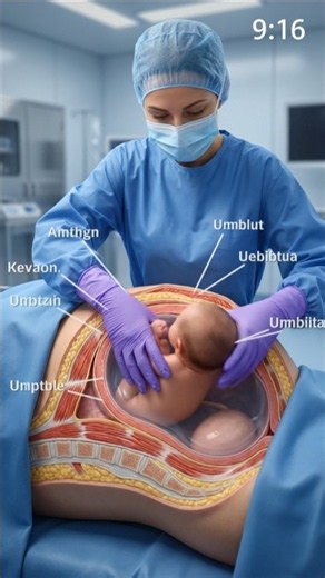 How a Baby Is Born During a C-Section | 3D Medical Visualization 👶🩺