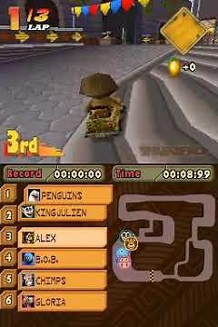 Madagascar Kartz Gameplay (Nintendo DS)