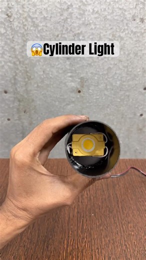 😱Making Cylinder Light Using PVC Pipe #shorts #cylinder